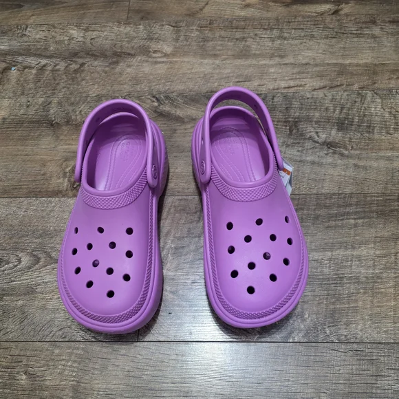 Crocs Mega Crush Purple Clogs Women Size 8 - Picture 7 of 11